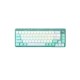 AULA F68 TRANSPARENT GASKET RGB BACKLIT TRI-MODE WIRELESS GAMING MECHANICAL KEYBOARD (WHITE SWITCH)