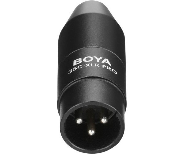 BOYA 35C-XLR Pro Mini-Jack to XLR Adapter with Power Converter