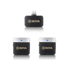 Boya BY-M1V6 2.4GHz Dual Channel Wireless Microphone System For IOS Device