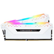 Corsair VENGEANCE RGB PRO 16GB (2 x 8GB) DDR4 3200MHz C16 RAM Kit White