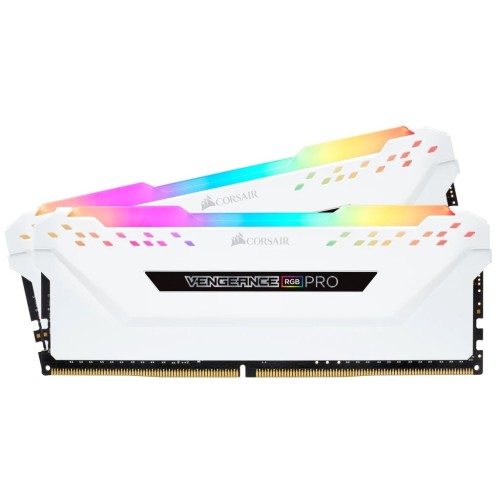 Corsair VENGEANCE RGB PRO 16GB (2 x 8GB) DDR4 3200MHz C16 RAM Kit White