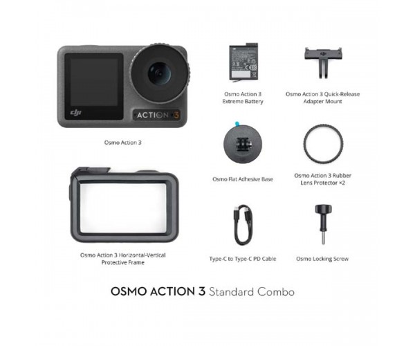 DJI Osmo Action 3 Standard Combo 4K Action Camera