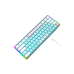 E-YOOSO Z11T TRANSPARENT ICE BLUE BACKLIT WIRED MECHANICAL KEYBOARD WHITE-BLUE BLUE SWITCH
