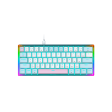 E-YOOSO Z11T TRANSPARENT ICE BLUE BACKLIT WIRED MECHANICAL KEYBOARD WHITE-BLUE BLUE SWITCH