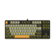  E-YOOSO Z87 HOTSWAP MECHANICAL KEYBOARD (YELLOW BACKLIT) GREY BLACK COLOR - (RED SWITCH)