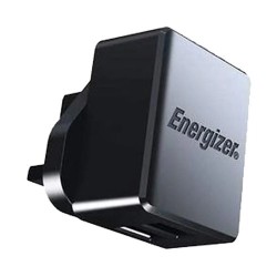 Energizer ACA2CUKUMC3 17W Dual USB UK Black Charger / Charging Adapter With Micro USB Cable