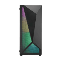 FSP CMT195A RGB Mid Tower Black ATX Gaming Desktop Casing 
