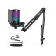 FIFINE AmpliGame A6T RGB USB Condenser Microphone With Boom Arm