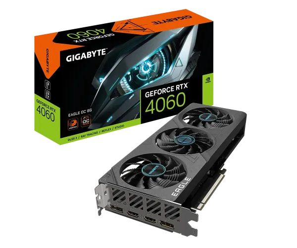 GIGABYTE GeForce RTX 4060 EAGLE OC 8G GDDR6 Graphics Card