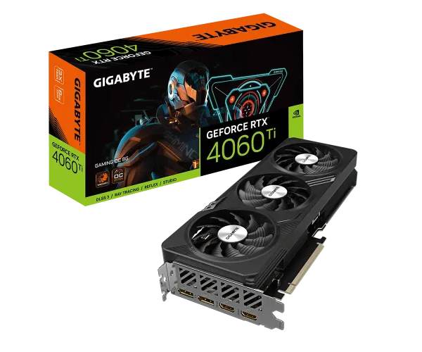 GIGABYTE GeForce RTX 4060 Ti GAMING OC 8G GDDR6 Graphics Card