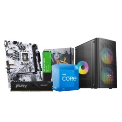 Budget Core i5-12400 12th Gen Processor Colorful H610M-E WIFI V20 Motherboard 8gb RAM 500GB SSD Pc