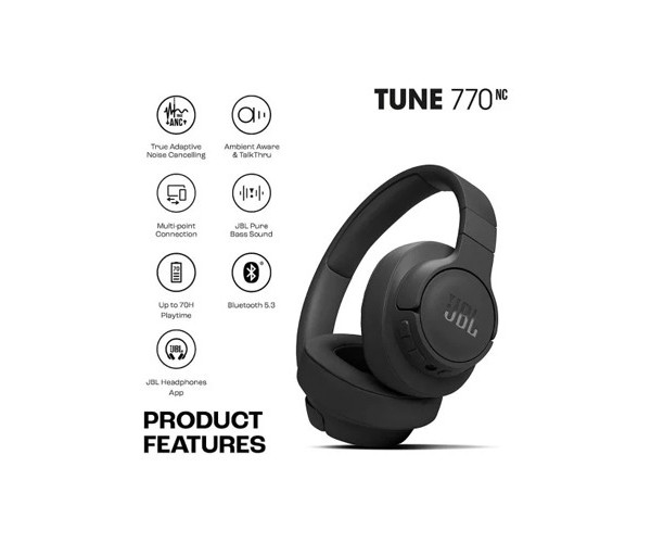 JBL Tune 770NC Wireless Over Ear ANC Headphones