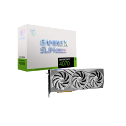 MSI GeForce RTX 4070 GAMING X SLIM White 12GB GDDR6X Graphics Card
