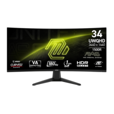MSI MAG 346CQ 34 Inch LCD 180Hz UWQHD VA Curved Gaming Monitor