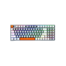 MACHENIKE K500-B94W TRI-MODE HOTSWAPPABLE PBT KEYCAP RGB WIRELESS GREY MECHANICAL KEYBOARD BLUE SWITCH
