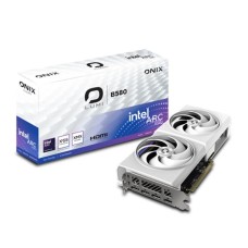 ONIX LUMI Intel Arc B580 White GDDR6 OC 12GB ARGB Gaming Graphics Card