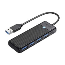 Orico PW Series USB Male to Quad USB 3.0 Female Black HUB