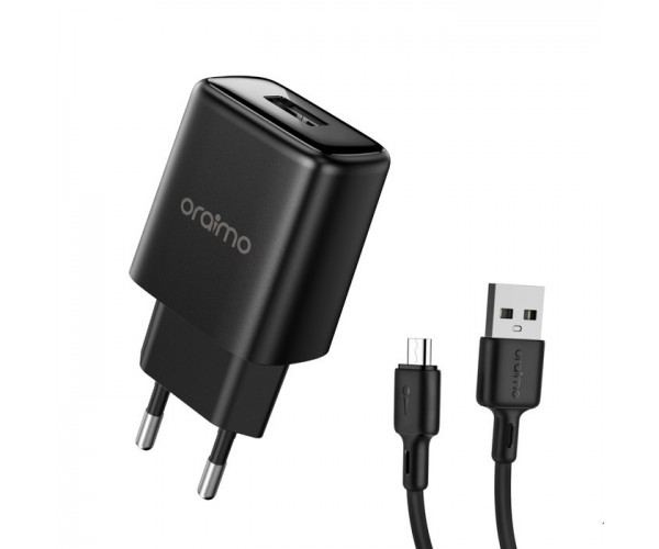 Oraimo OCW-E37S Tank 3 Wall Charger Micro USB Fast Charging