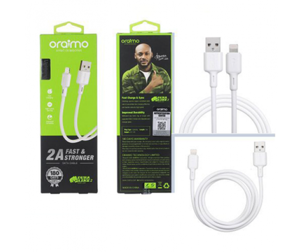 Oraimo OCD-L53 2A 1M Data Cable- White