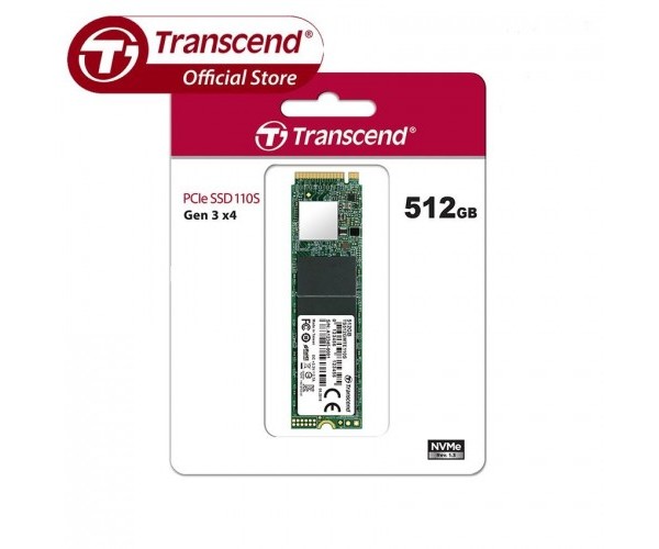 Transcend 110S 512GB M.2 2280 (M-Key) PCIe Gen3x4 SSD