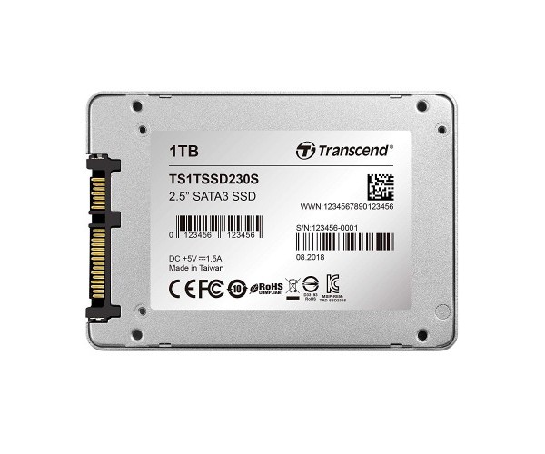 Transcend TS1TSSD230S 1TB 3D TLC SATAIII 2.5" SSD