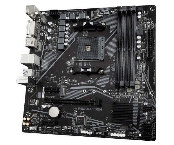 Gigabyte A520M DS3H Ultra Durable Micro-ATX AMD AM4 Motherboard