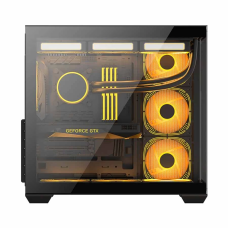 PC Power Iceberg Stealth Mid Tower Black ATX Gaming Desktop Casing