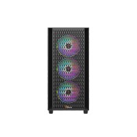 PC POWER FLOW DARK MESH DESKTOP GAMING CASING WITH 350WATT PSU
