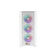 PC POWER FLOW WHITE MESH DESKTOP GAMING CASING WITH 350WATT PSU