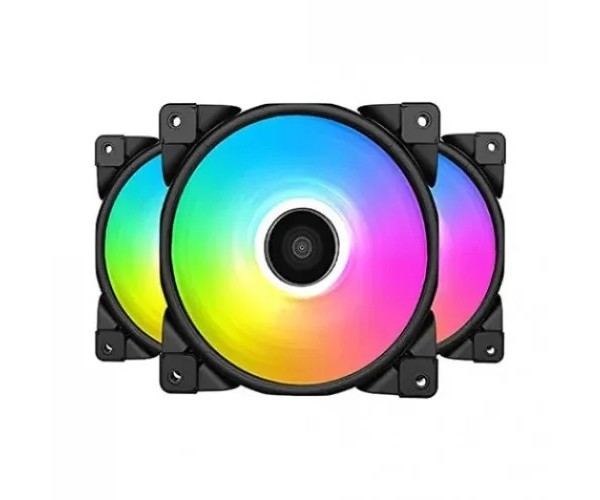 PCcooler Halo FGRB C120MM 3-in-1 RGB Cooling Fan