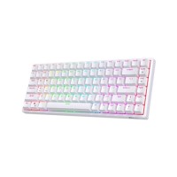 Royal Kludge RK 84 Tri Mode RGB Hot Swap Red Switch White Gaming Keyboard