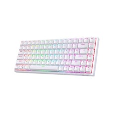 Royal Kludge RK 84 Tri Mode RGB Hot Swap Red Switch White Gaming Keyboard
