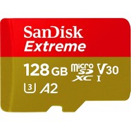 SanDisk Extreme 128GB 190mbps microSDXC UHS-I Memory Card (SDSQXAA-128G-GN6MN)