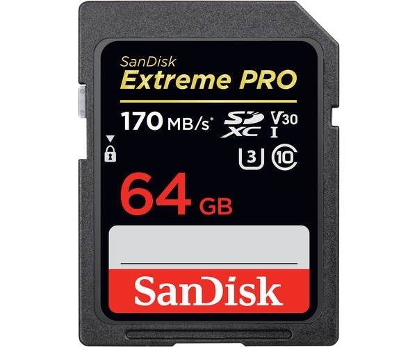 SanDisk Extreme PRO 64GB 200mbps SDXC UHS-I Memory Card (SDSDXXU-064G-GN4IN)