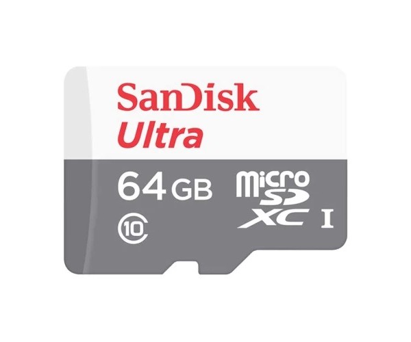 SanDisk Ultra 64GB Class-10 100mbps Micro SDHC UHS-I Memory Card
