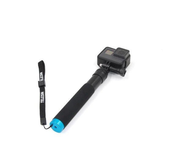 TELESIN Aluminum Alloy Extendable Handheld Selfie Stick Telescoping Pole for GoPro Hero