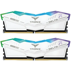TEAM T-FORCE DELTA RGB White 32GB (16GBx2) 7600MHz DDR5 Gaming RAM