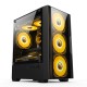 TECH POWER TM201 Gaming Case with 4 ARGB Fan – Black