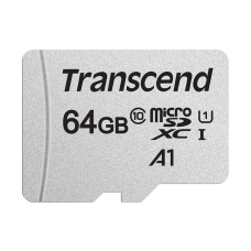 Transcend 300S 64GB MicroSDXC/SDHC UHS-I U1 Memory Card without Adapter