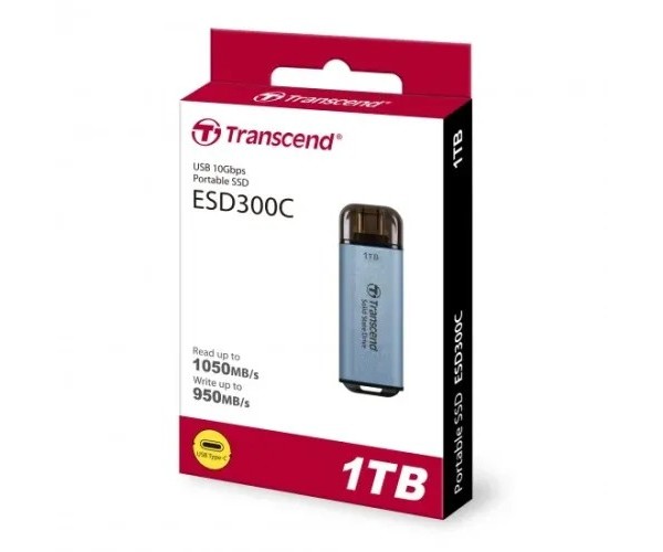 Transcend ESD300C 1TB USB Type-C Portable SSD