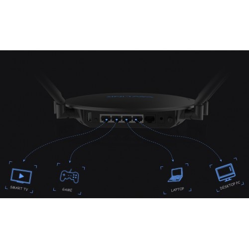 One 531 Router Wavlink WL-WN531G3 AC1200 Dual-Band Gigabit Wifi Router price in bd