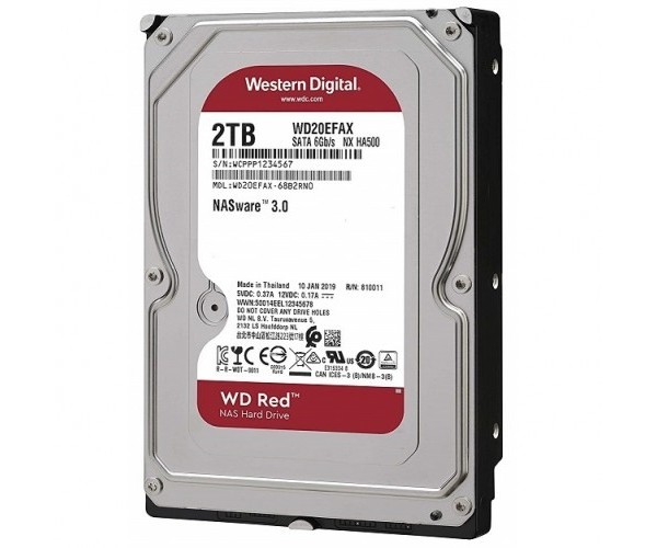 Western Digital Red 2TB Nas Storage Hard Disk Drive.