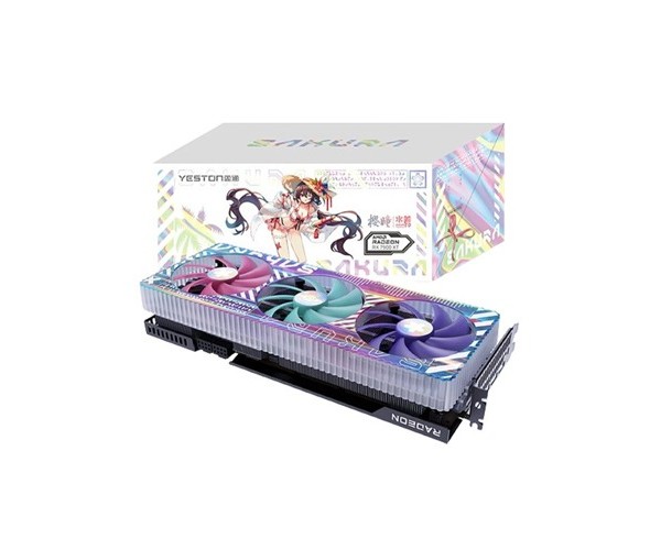Yeston Sakura Sugar Radeon RX 7900 XTX 24GB GDDR6 Gaming Graphics Card
