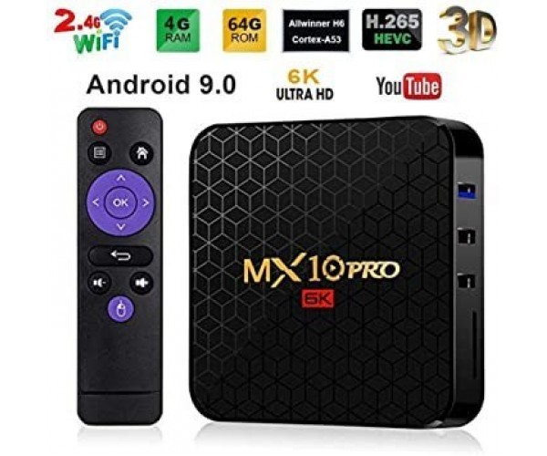 MX10 Pro 6K TV Box 4GB RAM 64GB ROM