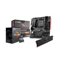 AMD RYZEN 5 PRO 4650G & MSI B450M MORTAR MAX MILITARY WITH CORSAIR VENGEANCE LPX 8GB DDR4 3200MHZ COMBO