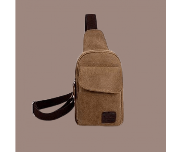 Men’s Small Canvas Chest Backpack