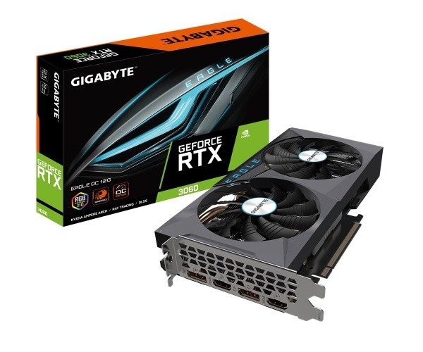 GIGABYTE GeForce RTX 3060 EAGLE 12GB GDDR6 Graphics Card
