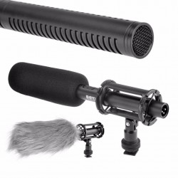 BOYA BY-PVM1000 Condenser Shotgun Microphone 3-pin XLR Output on DSLR Camera