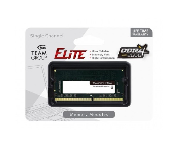 TEAM ELITE 4GB 2666MHz Laptop RAM