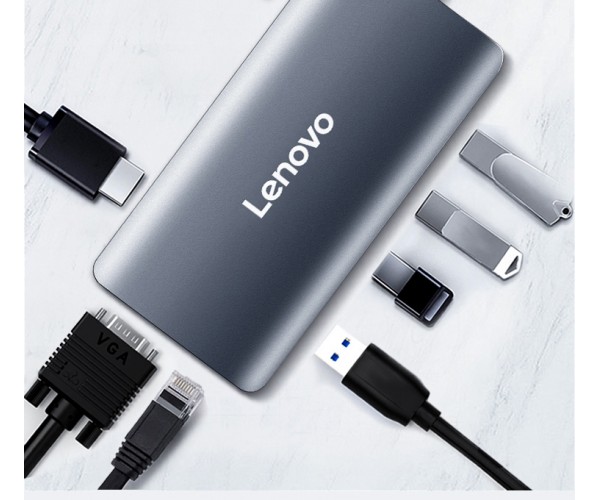 Lenovo type-c dock LX0808 adapter HDMI/VGA/ gigabit port adapter cable interface USB3.0 HUB